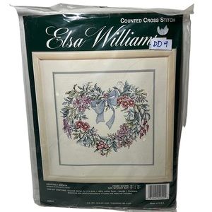 Counted Cross Stitch Kit heartfelt wreath